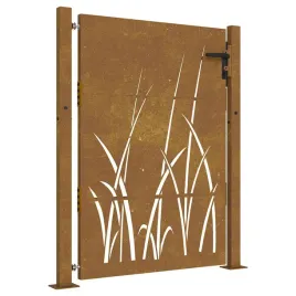 furtka-ogrodowa-100x150-cm-stal-kortenowska-motyw-trawy