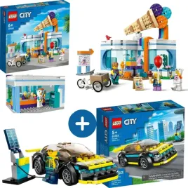 lego-city-60363-lodziarnia-lego-60383-elektryczny-samochod-sportowy-2w1