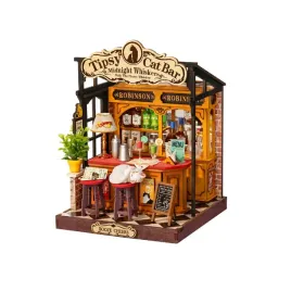 robotime-model-3drolife-tipsy-cat-bar-ds054-miniaturowy-bar-z-kotem