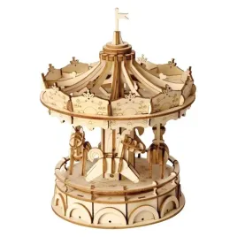 puzzle-3d-robotime-karuzela-174-elementy-drewniana-lamiglowka-prezent