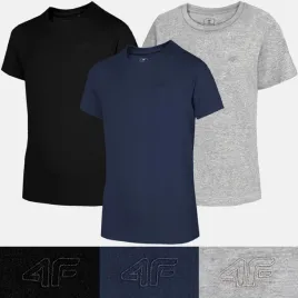 koszulka-chlopieca-4f-komplet-3-szt-t-shirt-dzieciecy-zestaw-zj15-128