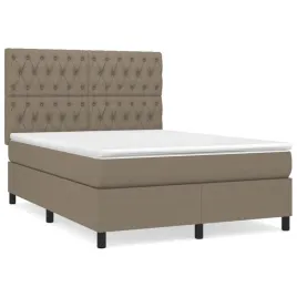 lozko-kontynentalne-z-materacem-taupe-tkanina-140x190-cm