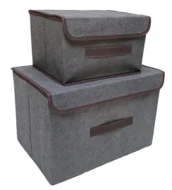 pudelko-pojemnik-zamykany-organizer-szare-2-sztuki