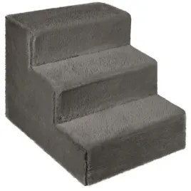schodki-dla-psa-3-stopnie-tapicerowane-ciemnoszare-podest-dla-psa-do-kanapy
