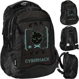 cyberhack-plecak-mlodziezowy-szkolny-czarny-beuniq-4-komorowy