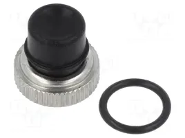 u1401-kapturek-mat-silikon-kolor-przycisku-czarny-x1szt