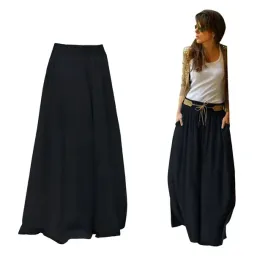 dluga-rozkloszowana-spodnica-styl-boho-czarny