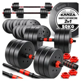 2w1-hantle-bitumiczne-regulowane-2x25-kg-sztanga-zestaw-hantli-gryf-50-kg