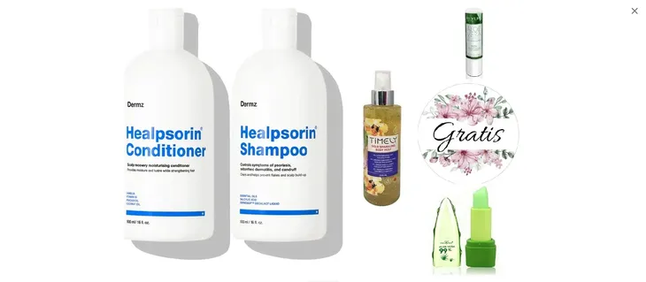 DERMZ Szampon do Włosów 500 ml Healpsorin Łuszczyca ŁZS AZS Skóra Wrażliwa