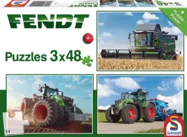 puzzle-fendt-z-maszynami-rolniczymi-zestaw-3x48-elementow
