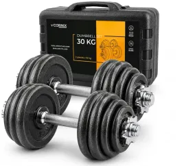 hantle-regulowane-30kg-2x15kg-zeliwne-zestaw-w-walizce-domowa-silownia