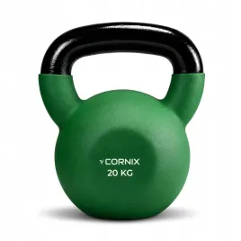 kettlebell-20-kg-cornix-winylowy-zeliwny-hantel-kettle-odwaznik-obciaznik