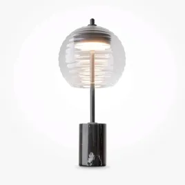 stolikowa-lampka-mystic-p060tl-l12bk-led-8w-3000k-kula-czarna-przezroczysta