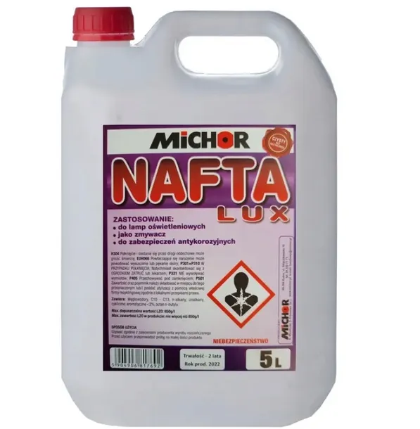 MICHOR NAFTA OŚWIETLENIOWA UNIWERSALNA DO PIECYKOW I LAMP 5L