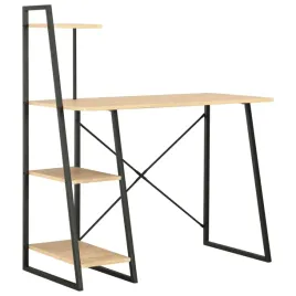 biurko-z-regalem-czarno-debowe-102x50x117-cm