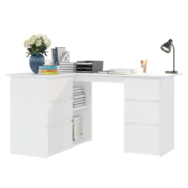 biurko-narozne-145x100-biale-stan-nowy