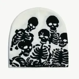 czapka-beanie-szkielety-skeletons-kosciotrupy-y2k-streetwear-biala