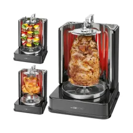 grill-elektryczny-clatronic-dvg-3686-srebrny-kontaktowy-z-szpikulcami