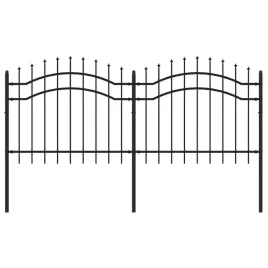ogrodzenie-ogrodowe-woerden-z-wlocznia-czarne-240x100-cm-stalowe