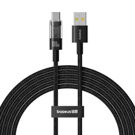 kabel-baseus-gem-usb-usb-c-100w-2m-czarny