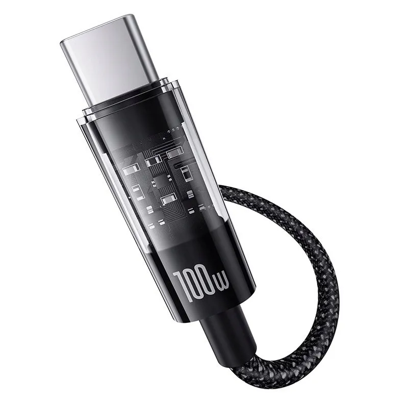 kabel-baseus-gem-usb-usb-c-100w-2m-czarny