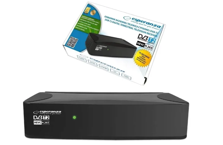 tuner-dvb-t2-esperanza-ev108r-standard-kodowania-h-264-mpeg-4-avc