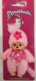 brelok-z-malpka-monchhichi-242467-kwiat-wisni-10-cm