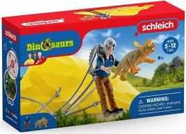 schleich-41471-dinosaurs-ratownik-ze-spadochronem