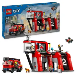 lego-city-remiza-strazacka-z-wozem-strazackim-60414