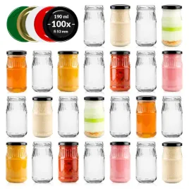 100x-sloik-na-dzem-miod-powidla-190-ml-zakretki-do-pasteryzacji-gratis