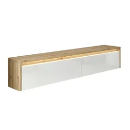 szafka-rtv-pod-telewizor-led-wiszaca-dab-artisan-bialy-polysk-lumi