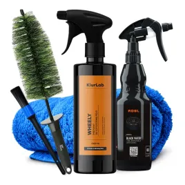 kiurlab-wheely-1l-zestaw-do-mycia-felg-ze-szczotka-i-dressingiem-opon-500ml
