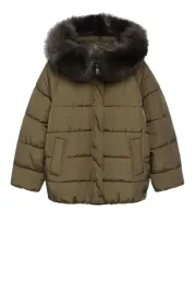 kurtka-damska-mango-botanic-pikowana-zimowa-khaki