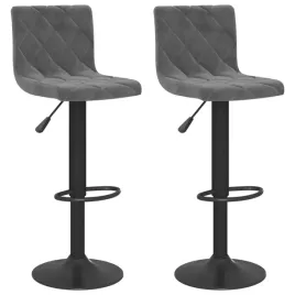 stolki-barowe-aksamitne-ciemnoszare-40x43x90-111cm