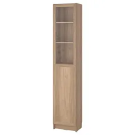 ikea-billy-oxberg-regal-z-drzwiami-panelowe-szklane-imit-debu-40x30x202-cm