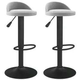 stolek-barowy-jasnoszary-aksamit-stal-36x38x-72-94-cm