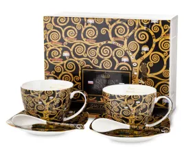 luksusowy-komplet-filizanek-lyzeczki-gustav-klimt-motywem-drzewa-zycia