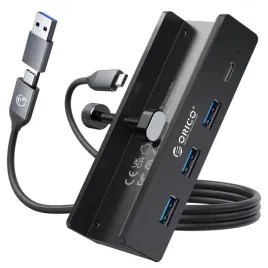 orico-aktywny-hub-usb-c-5gbps-15w-przykrecany-3x-usb-a-usb-c-czarny