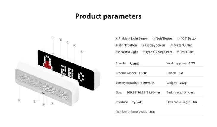 ulanzi-zegar-tc001-smart-pixel-clock-tarcza-cyfrowa