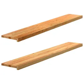 parapety-2-szt-jasnobrazowy-160x30x2-cm-lite-drewno-debowe