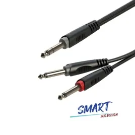 kabel-audio-jack-6-3mm-stereo-2-x-jack-6-3mm-mono-6m-roxtone-sayc100l6