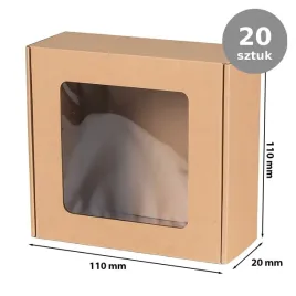 pudelko-ozdobne-prezentowe-z-oknem-eko-braz-110x110x20mm-okienkiem-20-sztuk