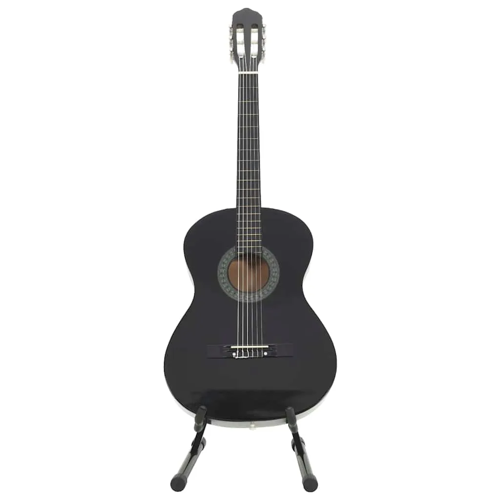 gitara-klasyczna-4-4-czarna-zestaw-11-elementow-stan-nowy
