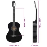 gitara-klasyczna-4-4-czarna-zestaw-11-elementow-stan-nowy-marka-inna