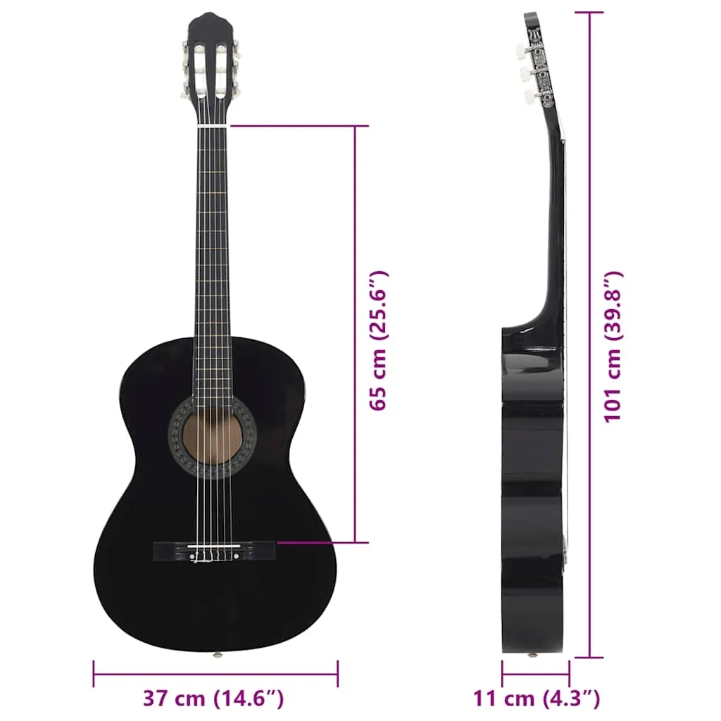 gitara-klasyczna-4-4-czarna-zestaw-11-elementow
