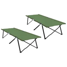 skladane-lozko-kempingowe-2-szt-zielony-206-x-76-x-74-cm