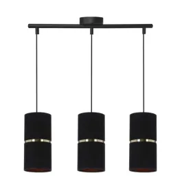 lampa-wiszaca-gina-czarny-3x60-e27-abazur-12x25-czarny-zlota-folia-zloto