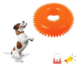zabawka-dla-psa-gryzak-piszczacy-ring-szczeniak-12-cm