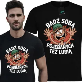 Zdjęcie produktu KOSZULKA MĘSKA ŚMIESZNA BĄDŹ SOBĄ PREZENT DLA MĘŻA CHŁOPAKA KOLEGI XL
