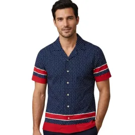 koszula-meska-tommy-hilfiger-bawelniana-w-groszki-z-krokim-rekawem
